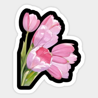 Pink Flower,Beautiful Flowers Sticker